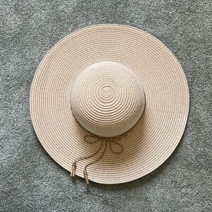 Pink Straw Paper Hat